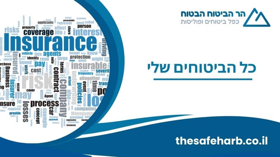 כל הביטוחים שלי - איך עושים סדר בתיק הביטוחי ומפסיקים לשלם סתם?