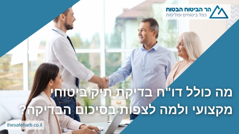 מה כולל דו"ח בדיקת תיק ביטוחי מקצועי ולמה לצפות בסיכום הבדיקה?